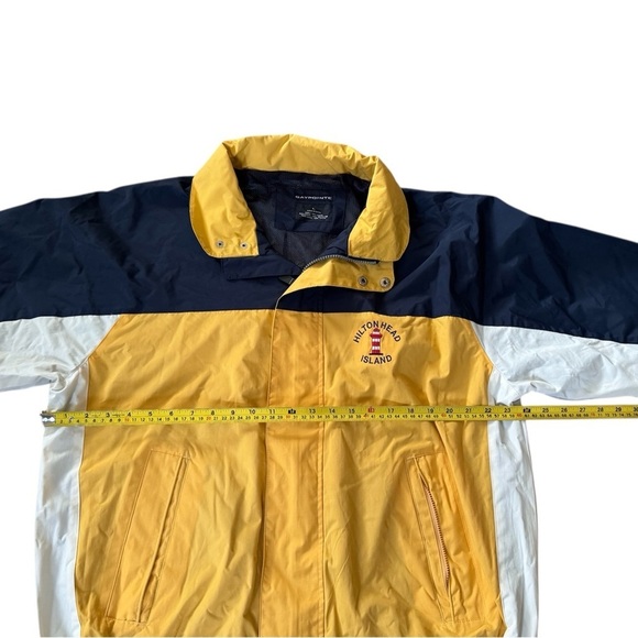 Vintage Baypointe Full Zip Nylon Jacket Hilton Head Island Packable Hood Size LG - Picture 3 of 6